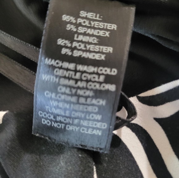 White House Black Market Elegant Black And White Dress, Size S - Picture 4 of 4